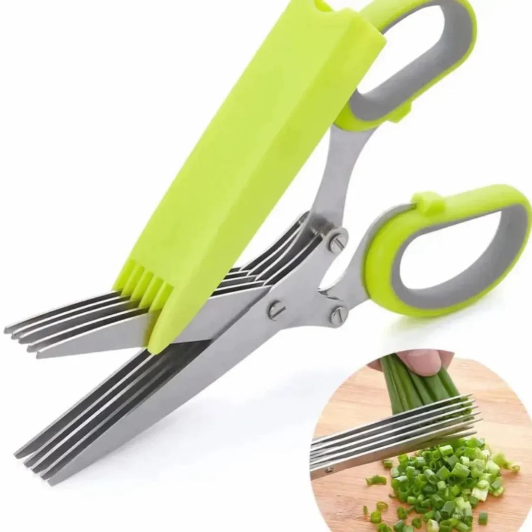 5 Layer Stainless Steel Vegetable Scissor | Buy 1 Get 1 Free