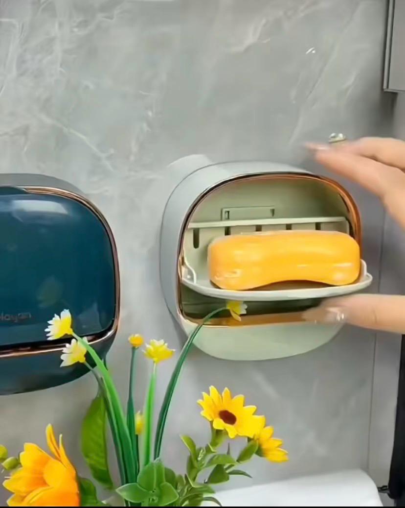 Wall-mounted luxury soap box