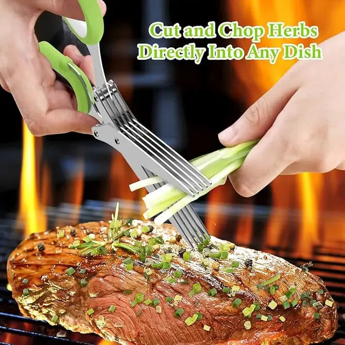 5 Layer Stainless Steel Vegetable Scissor | Buy 1 Get 1 Free