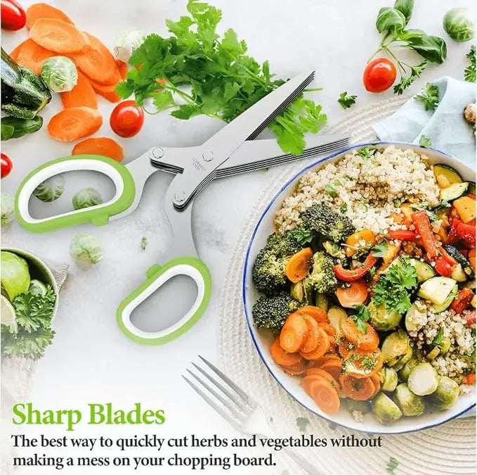 5 Layer Stainless Steel Vegetable Scissor | Buy 1 Get 1 Free
